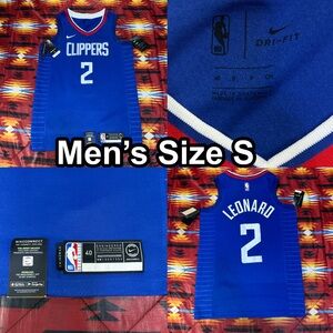 Nike NBA Kawhi Leonard #2 Los Angeles Clippers Blue Jersey Size Small (40)